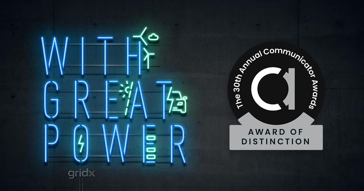 GridX Nabs a Communicator Award for With Great Power